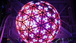 NEW YORK, NY - December 27: Preview of the new Waterford Crystals Gift of Harmony design for the 2019 New Year's Eve Ball at One Times Square on 42nd Street in New York City on December 27, 2018 