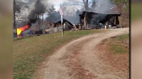 The fire destroyed the Davidson home.