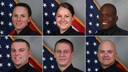Left to right, top to bottom: Officer Amanda Topping, Officer Brenna Hosey, Officer James Wells, Officer Michael Sipos, Officer James Luellen, Sgt. Timothy Miller

Officer Brenna Hosey, who has been with the department for 4 years;
Officer James Luellen, who has been with the department for 3 years;
Officer Michael Sipos, who has been with the department for 16-months;
Officer Amanda Topping, who has been with the department for 21 months;
Officer James Wells, who has been with the department for 21-months; and
Sergeant Timothy Miller, who has been with the department for 11 years.