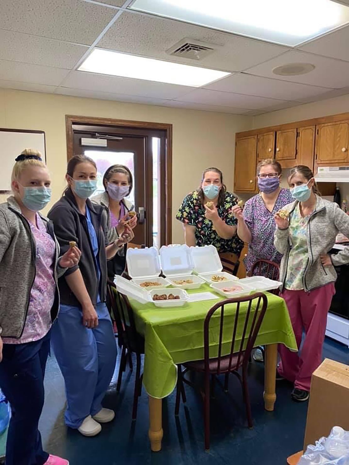Health care workers at the University of Pittsburgh Medical Center's Children's Community Pediatrics clinic in Huntingdon.