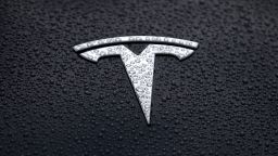 CORTE MADERA, CALIFORNIA - MAY 20: The Tesla logo is displayed on the hood of a Tesla car on May 20, 2019 in Corte Madera, California. Stock for electric car maker Tesla fell to a 2-1/2 year low after Wall Street analysts questioned the company's growth prospects. (Photo by Justin Sullivan/Getty Images)