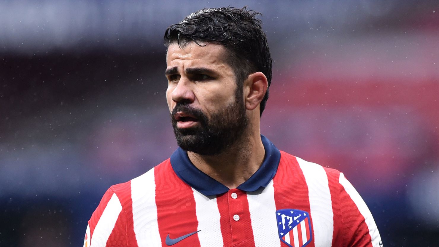 Diego Costa won the La Liga title with Atlético Madrid in 2014.