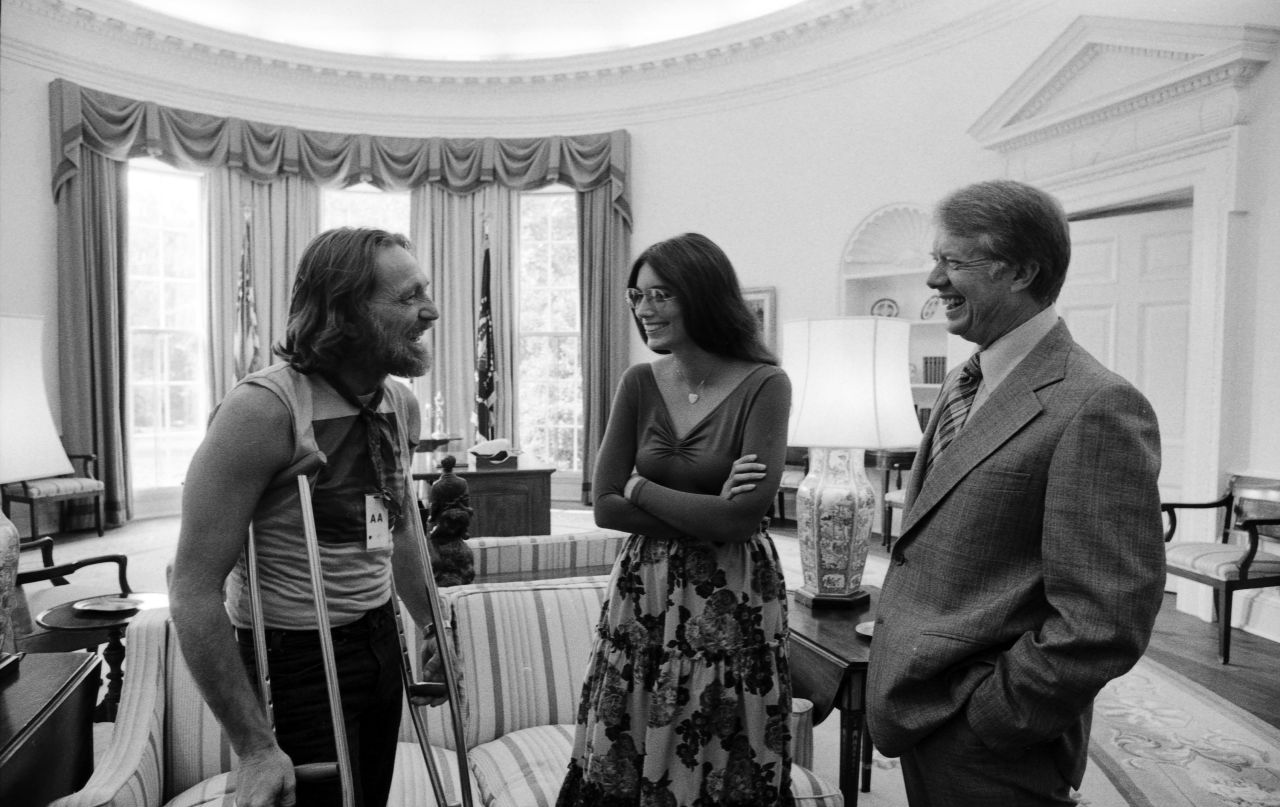 Carter's friendship with Willie Nelson is another that has endured through several decades. "I think I know everything that Nelson ever wrote," Carter says in the film, adding that he would listen to his friend's work during stressful moments of his presidency. Nelson and singer Emmylou Harris visited Carter in the Oval Office in 1977.