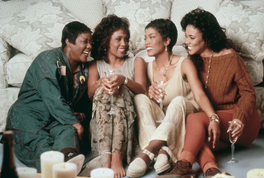 The 1995 film "Waiting to Exhale" features (from left) Loretta Devine, Whitney Houston, Angela Bassett and Lela Rochon as four friends who support each other as they navigate fraught love lives with men.