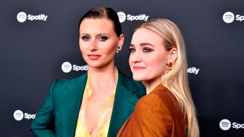 Aly Michalka and AJ Michalka attend Spotify Hosts "Best New Artist" party at The Lot Studios on January 23, 2020, in Los Angeles.