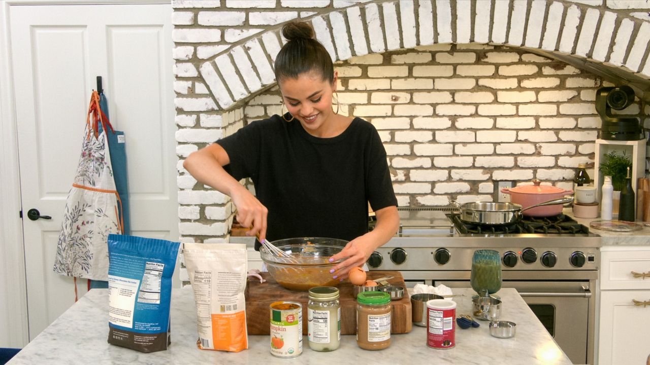 Selena Gomez in her cooking series "Selena + Chef." 