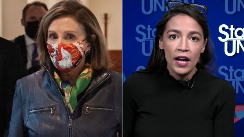 Nancy Pelosi Alexandria Ocasio-Cortez split