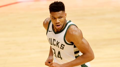 Reigning NBA MVP Giannis Antetokounmpo scored just nine points in the Bucks blowout, ending a 108-streak of consecutive games with a double-digit score.