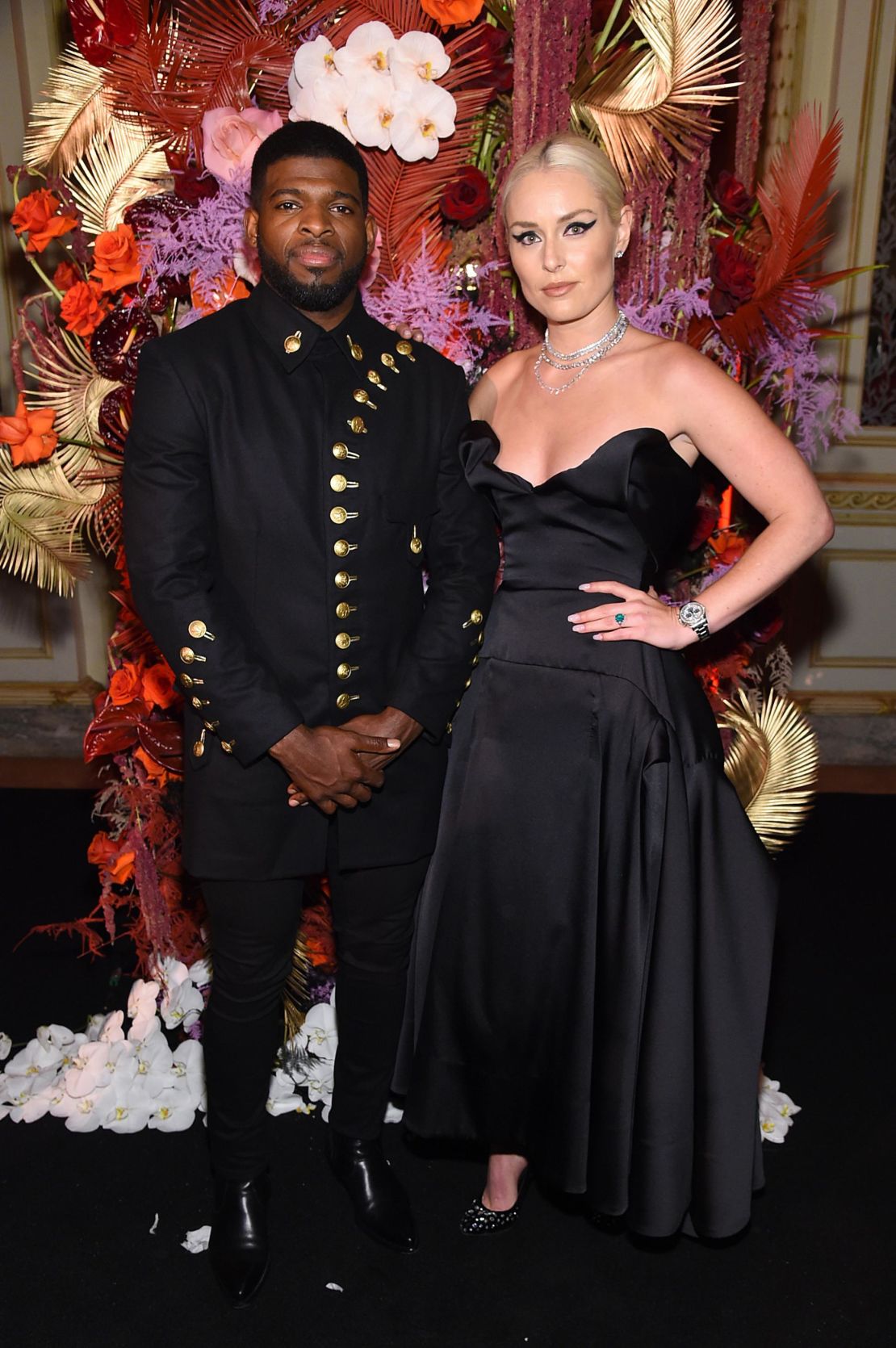 PK Subban and Lindsey Vonn attend as Harper's BAZAAR celebrates "ICONS By Carine Roitfeld" at The Plaza Hotel.