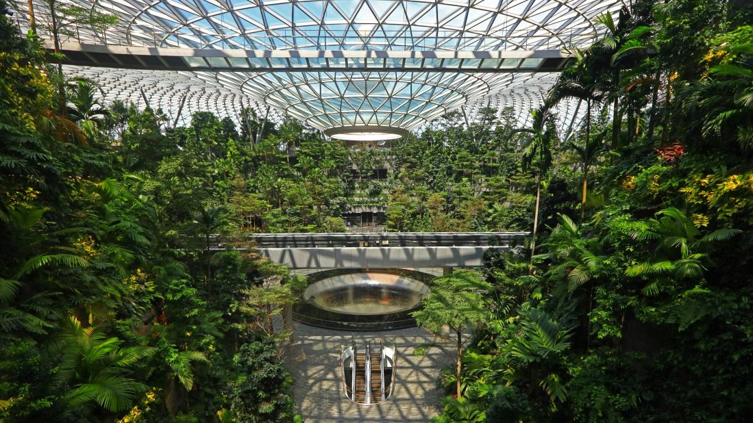 <strong>Singapore:</strong> Changi Jewel at Singapore's extraordinary airport makes for impressive entries and exits. The city-state is also home to a UNESCO-listed botanical garden, one-of-a-kind Peranakan culture and some of the world's most spectacular luxury hotels. 
