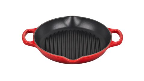 Le Creuset Signature 9.75-Inch Deep Round Enamel Cast-Iron Grill Pan