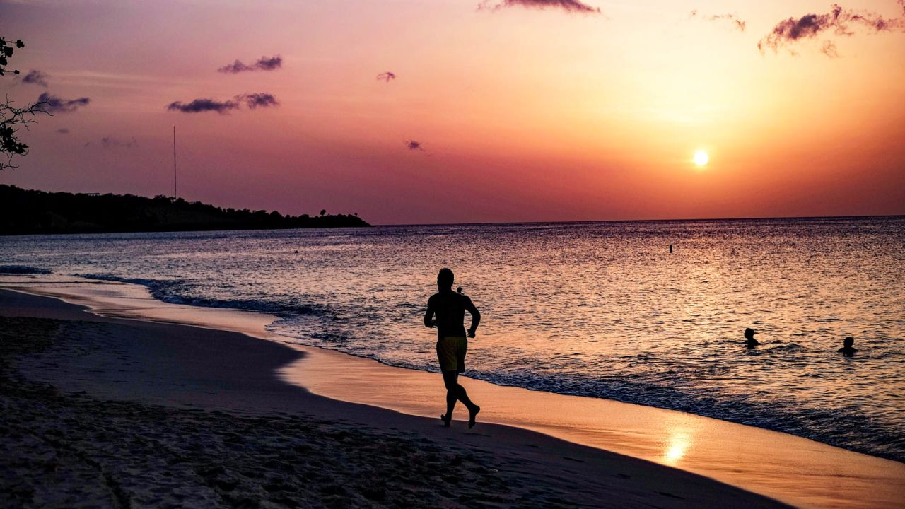 A sunset jog in Saint George's, Grenada. 