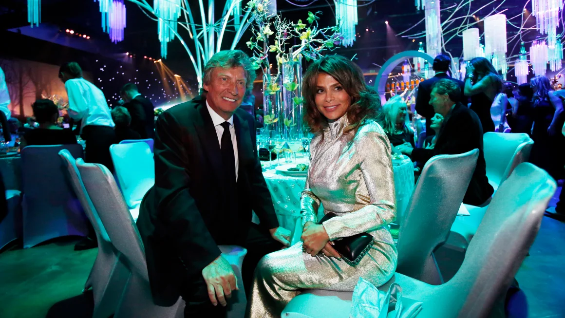 (From left) Nigel Lythgoe and Paula Abdul at the Governors Ball following the 2013 Primetime Emmy Awards in Los Angeles. Mario Anzuoni/Reuters