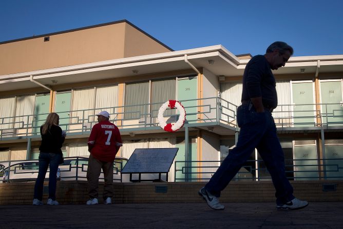 The former Lorraine Motel is currently part of the National Civil Rights Museum in Memphis, Tennessee. Martin Luther King Jr. was staying at Room 306 of the motel when he was assassinated on second-floor balcony in 1968.