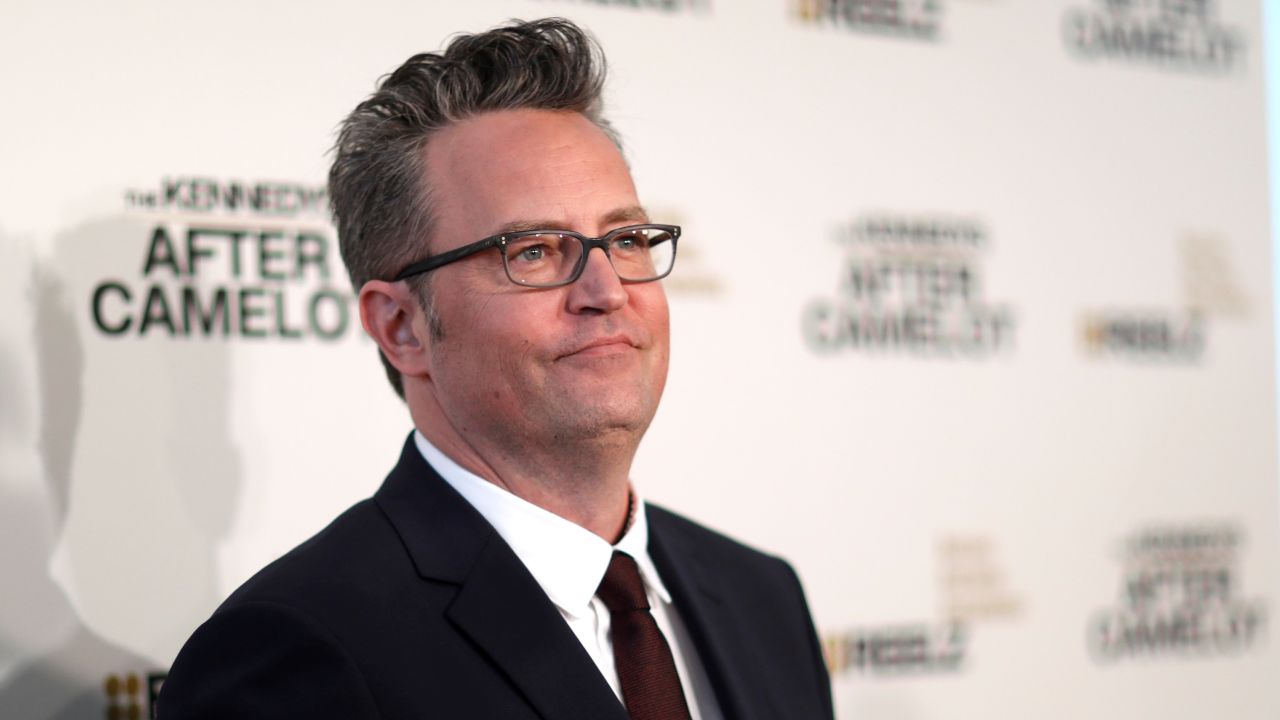 Cast member Matthew Perry poses at the premiere for the television series "The Kennedys After Camelot" at The Paley Center for Media in Beverly Hills, California U.S., March 15, 2017.