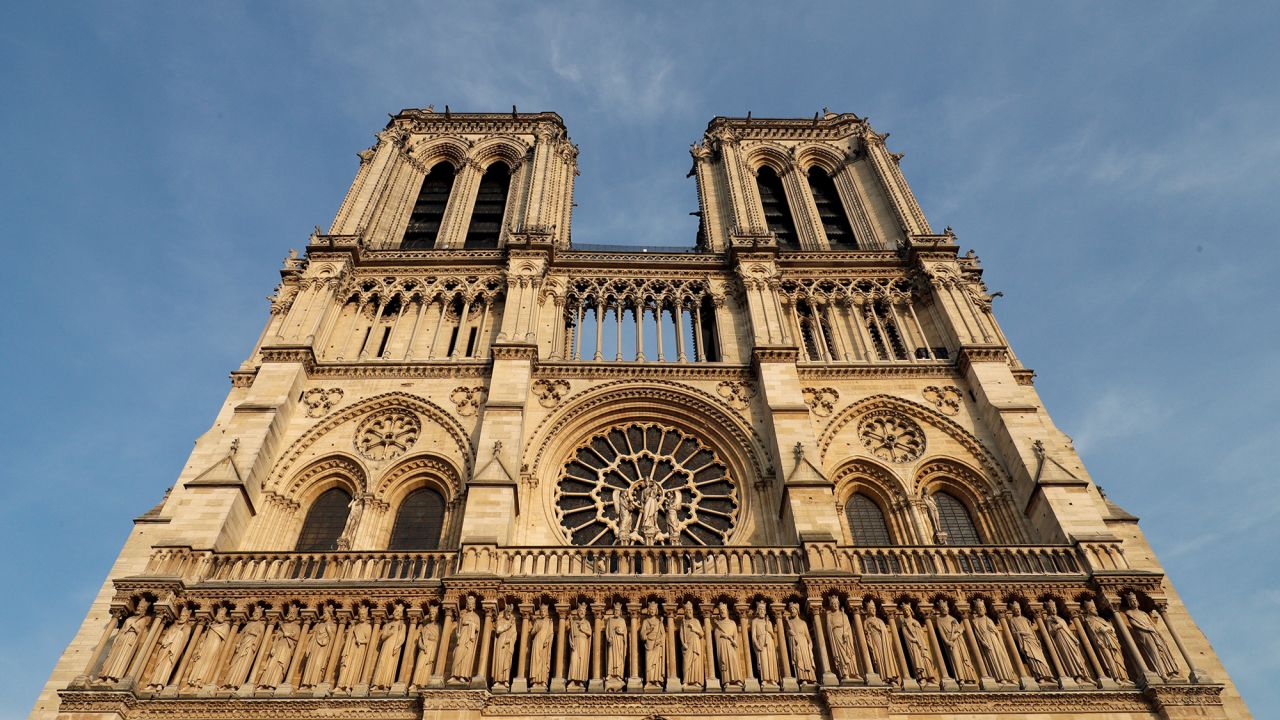 A view shows the Notre Dame Cathedral in Paris, France, August 28, 2017. Officials at the 854-year old Notre-Dame cathedral, France's most-visited monument, say it is in urgent need of raising 100 million euros ($120.40 million) to repair everything from damaged arches and statutes to broken down gargoyles.  REUTERS/Philippe Wojazer