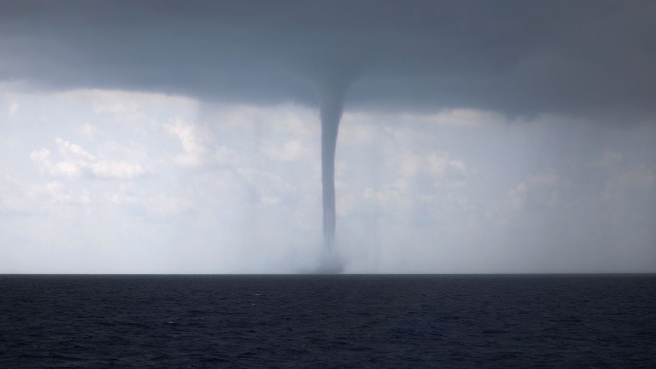 A waterspout is formed during a storm in the Mediterranean Sea, October 1, 2018. REUTERS/Alkis Konstantinidis