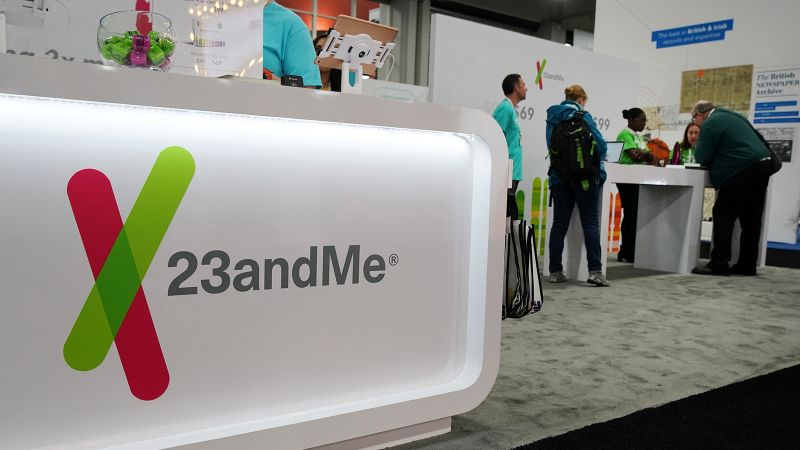 Genetic testing firm 23andMe files for bankruptcy