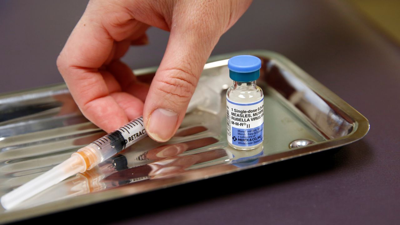 The measles, mumps and rubella virus vaccine, shown at the International Community Health Services clinic in Seattle, will have prevented millions of hospitalizations among children born from 1994 to 2023.