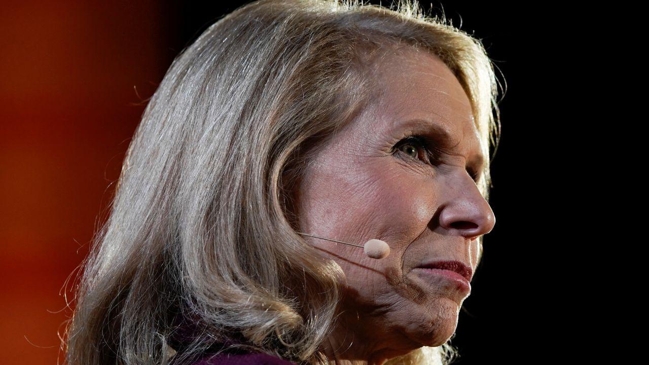 Shari Redstone, president of National Amusements and Vice Chairman, CBS and Viacom speaks at the WSJTECH live conference in Laguna Beach, California, U.S. October 21, 2019. REUTERS/ Mike Blake