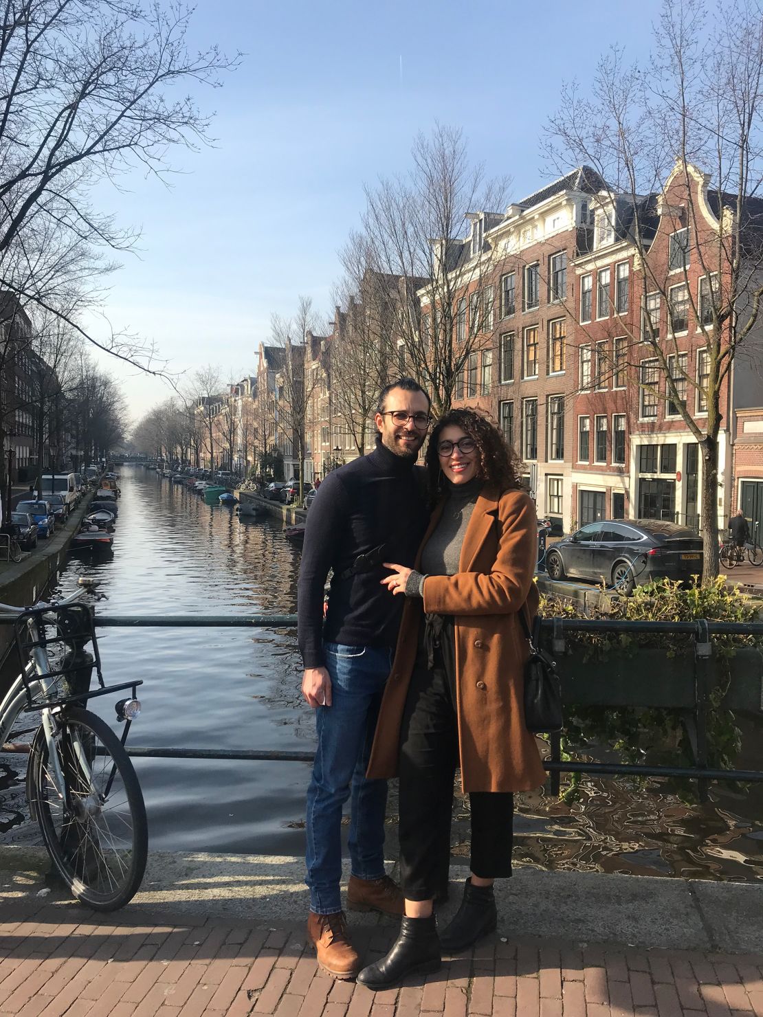 Giuseppe and Skyler on a visit to Amsterdam in the Netherlands.