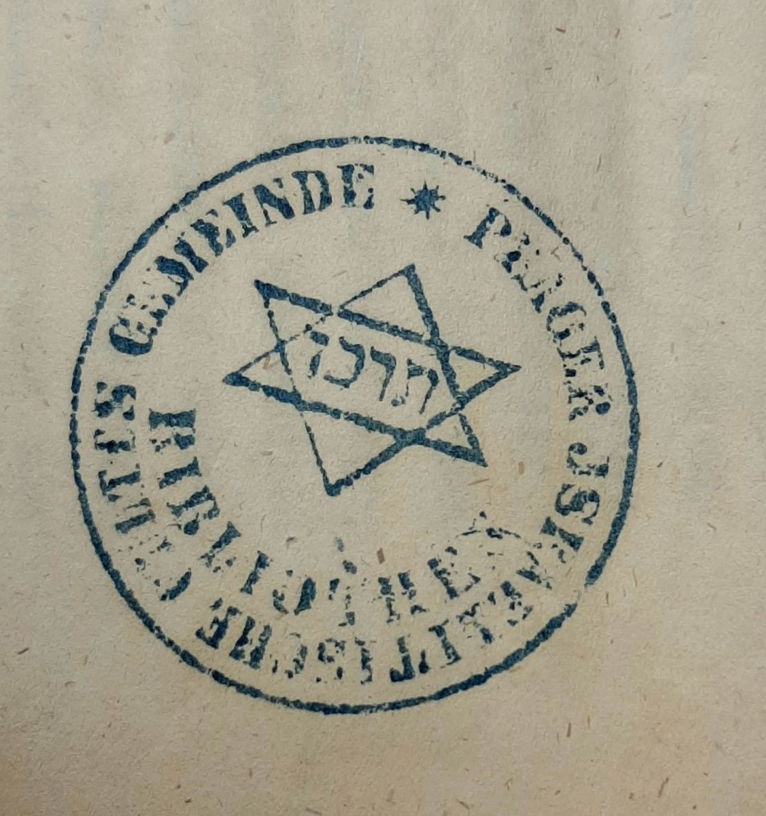 Stamps like this one from Prague are helping provenance researchers to determine the books' original owners.