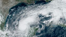 This satellite image shows Hurricane Milton on Monday, October 7, at 2:01 p.m. ET.