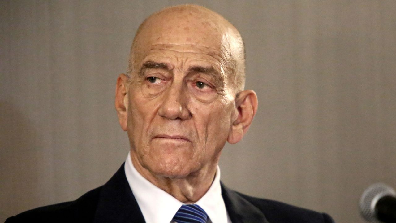 Former Israeli Prime Minister Ehud Olmert in New York in February 2020.