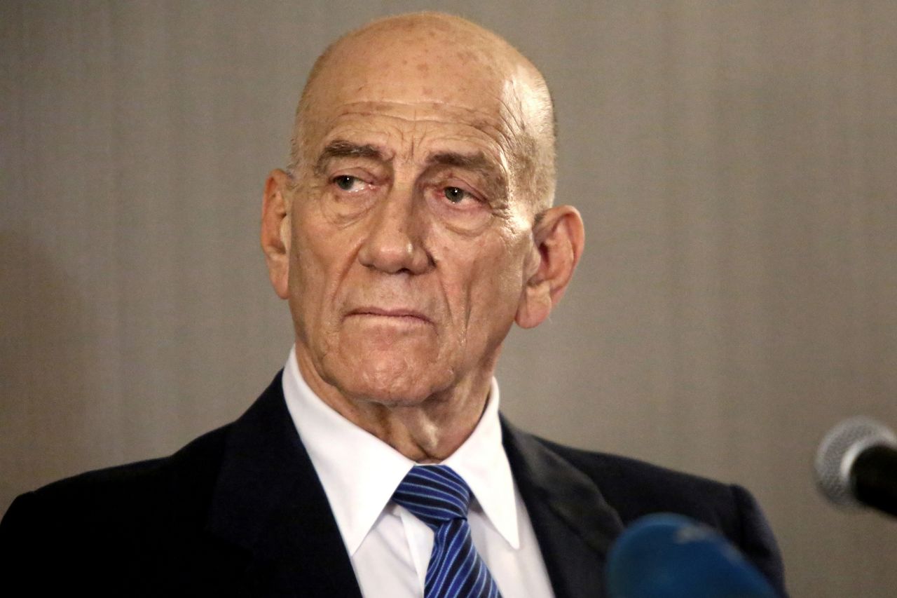 Former Israeli Prime Minister Ehud Olmert in New York in February 2020.