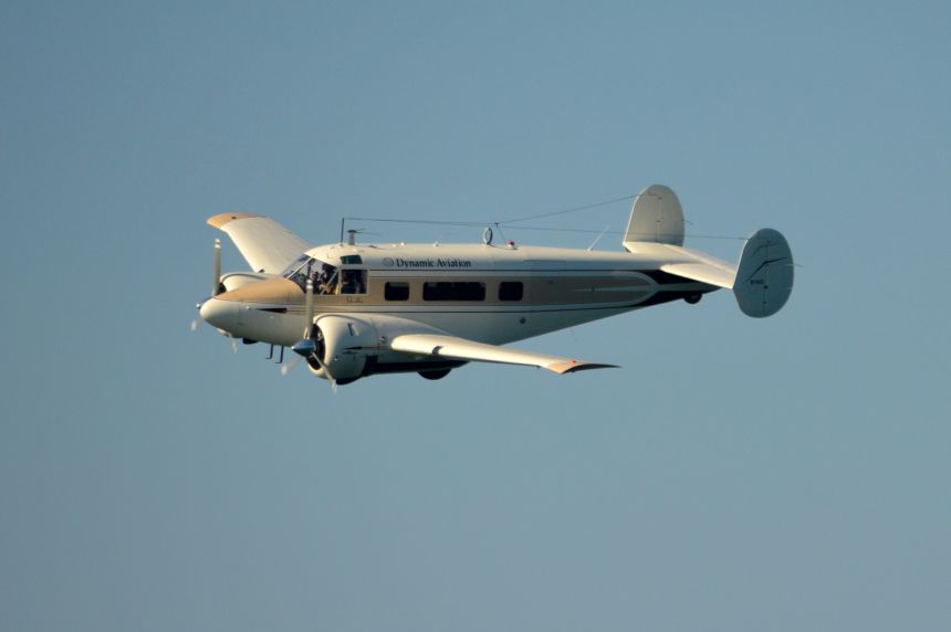 The restored radio system was tested on a plane similar to Earhart's Lockheed Electra.