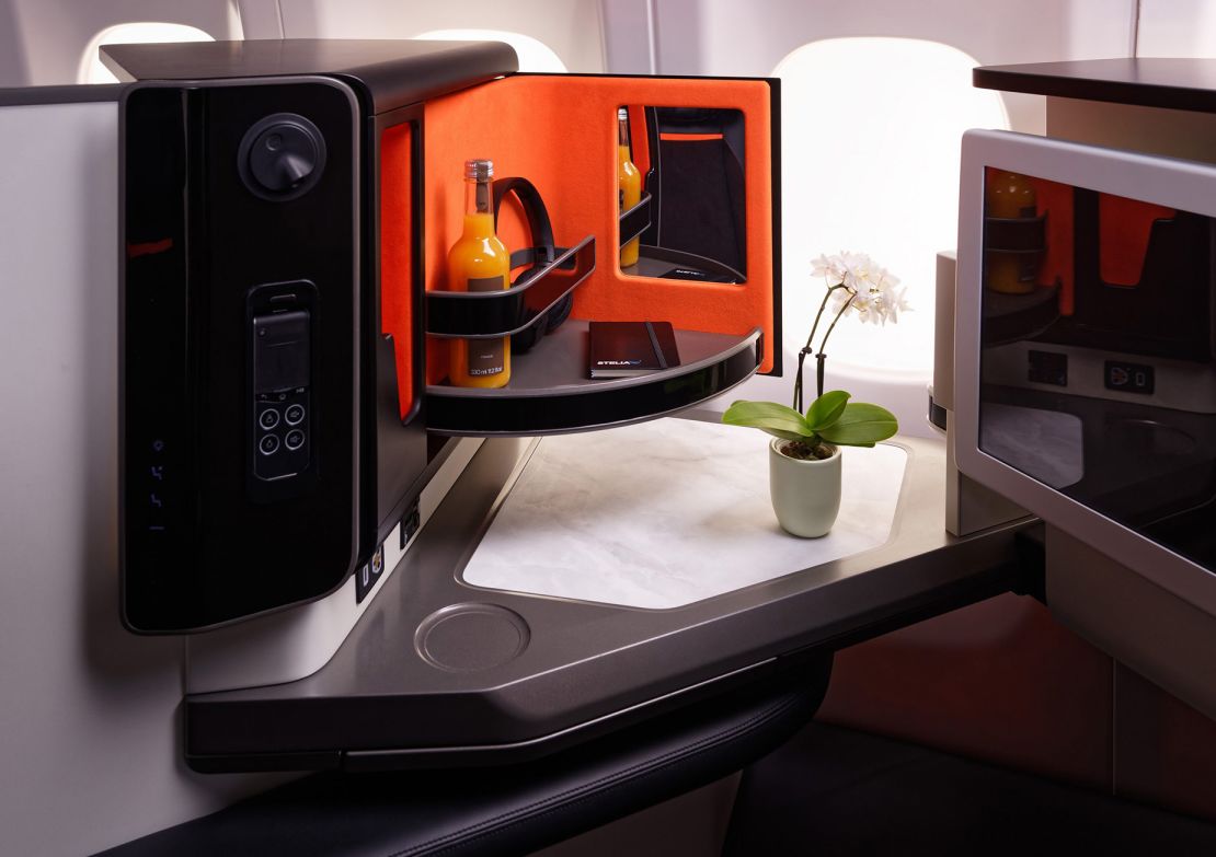 Stelia’s Opera premium business class suites are expected on some A321XLR aircraft.