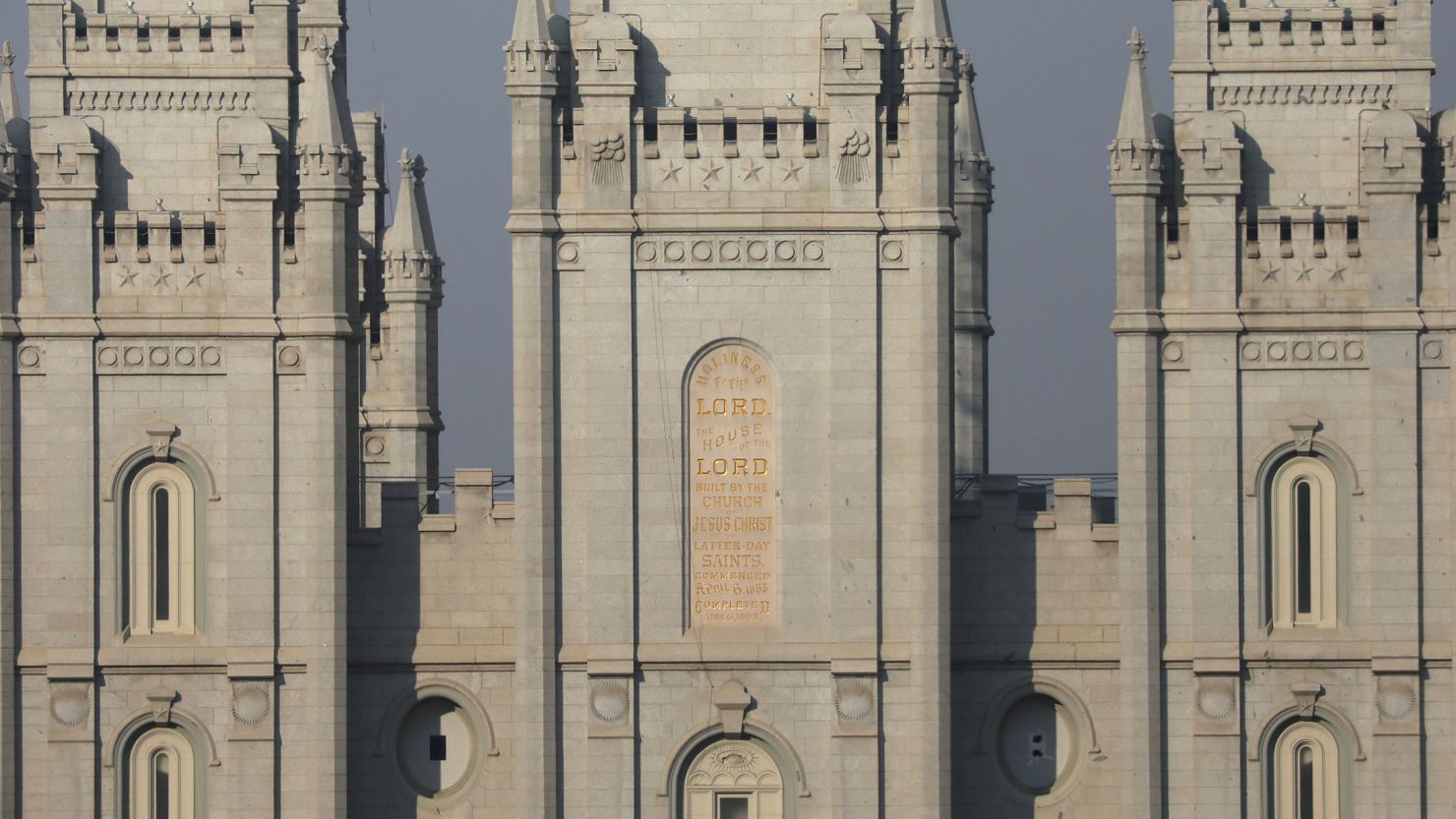 The Salt Lake Temple of The Church of Jesus Christ of Latter-day Saints is pictured on October 7, 2020.