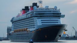Disney Dream pictured en route to the Bahamas in 2021.