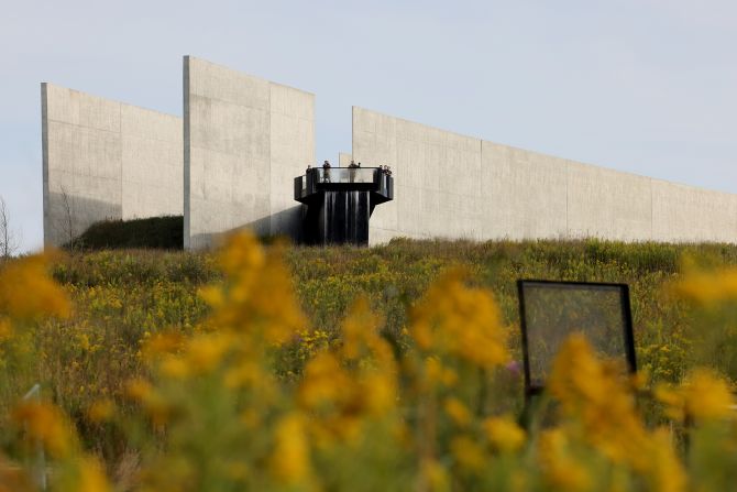 The Flight 93 National Memorial in Stoystown, Pennsylvania commemorates 40 deaths lost to an act of terrorism on September 11, 2001.