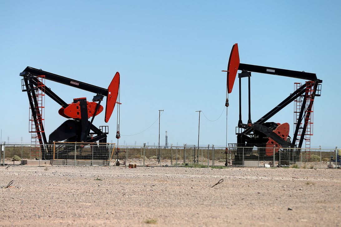 Oil pump jacks at the Vaca Muerta shale oil and gas deposit in the Patagonian province of Neuquen, Argentina, January 21, 2019.