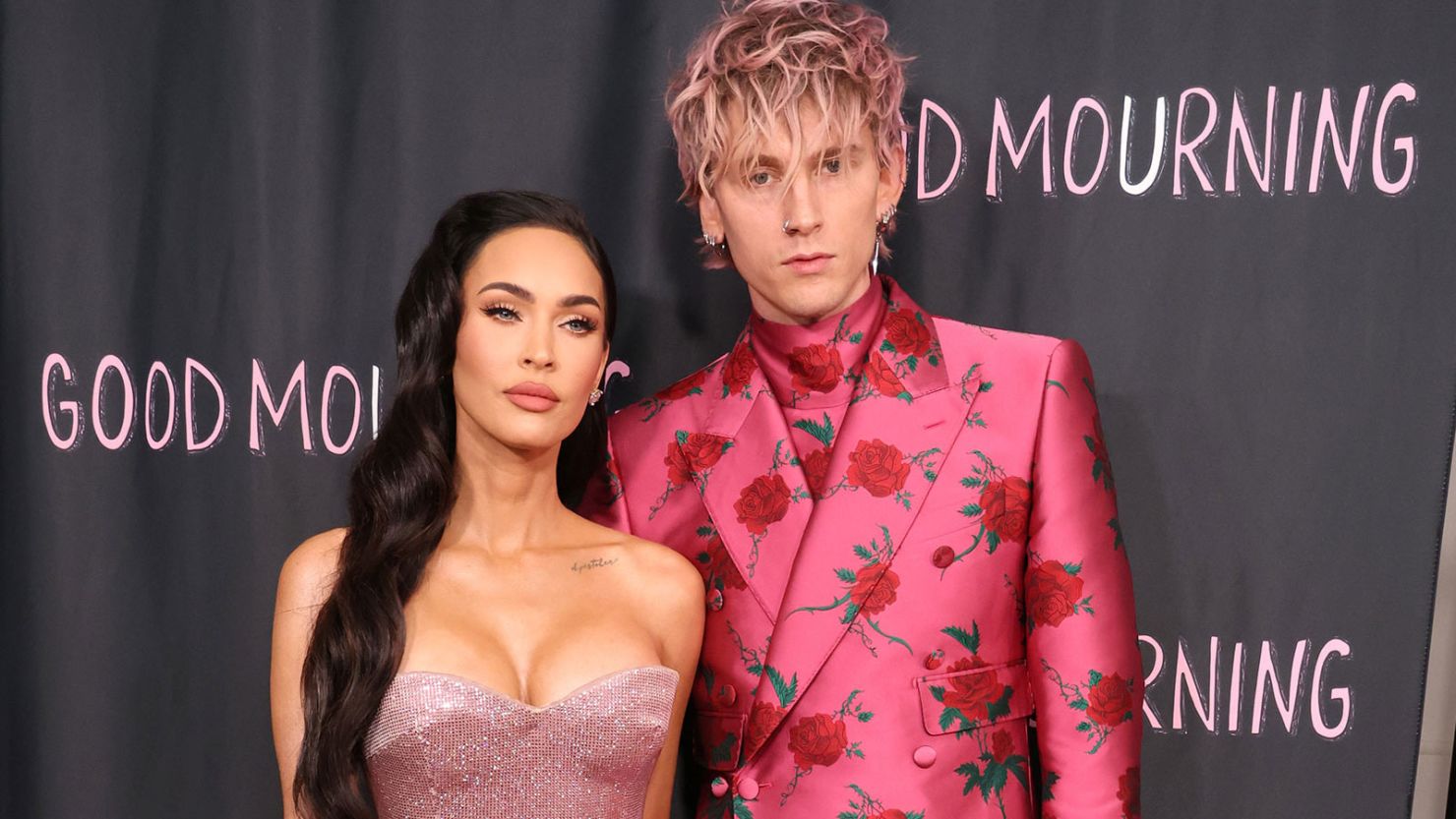 (From left) Megan Fox and Machine Gun Kelly in West Hollywood in 2022.