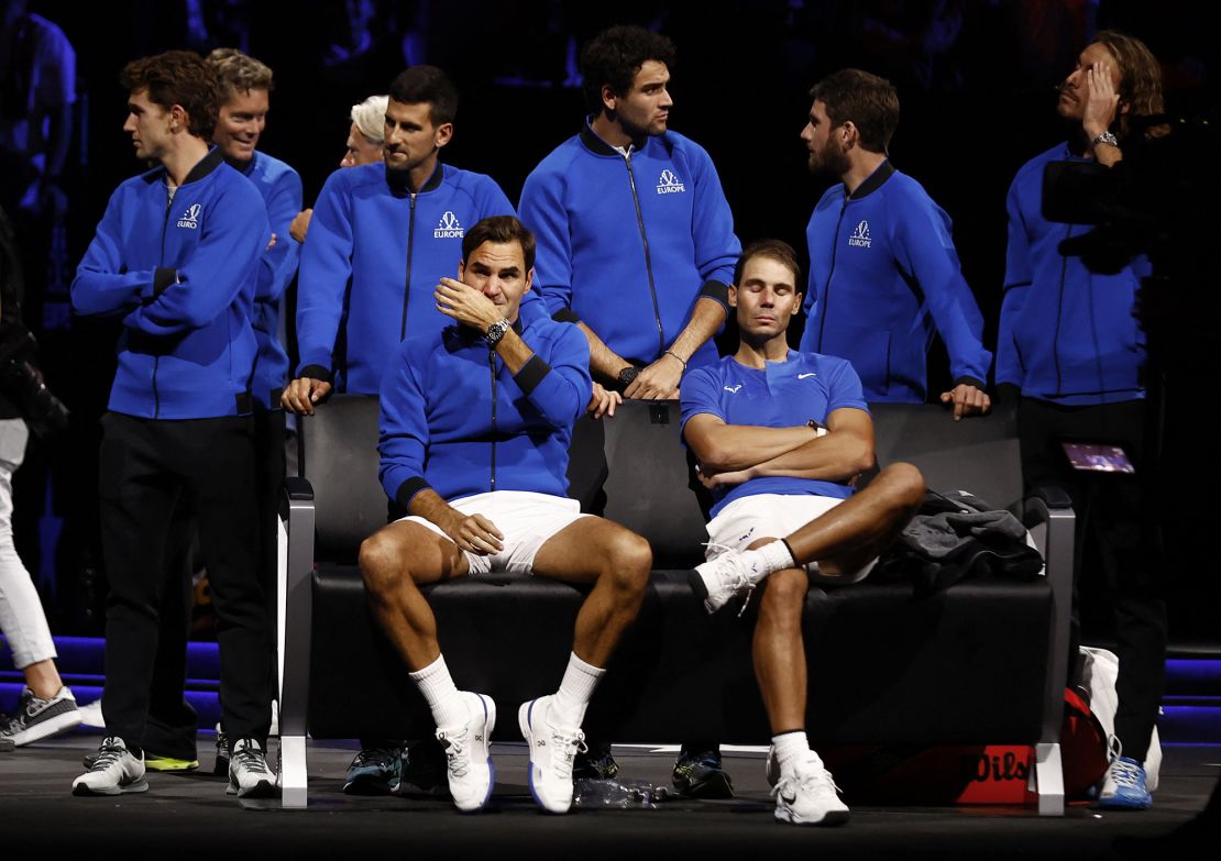 Nadal and Federer became emotional during the 2022 Laver Cup, where Federer played his final tournament.