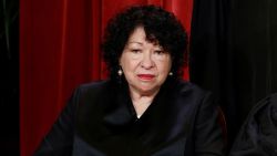 U.S. Supreme Court Associate Justice Sonia Sotomayor during a group portrait at the Supreme Court in Washington, U.S., October 7, 2022. REUTERS/Evelyn Hockstein