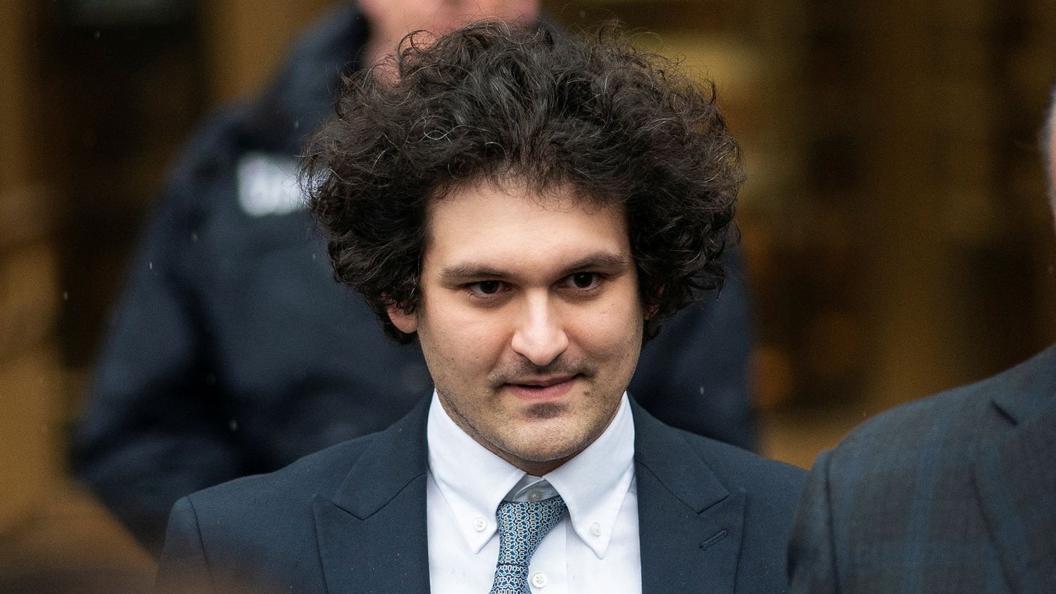 Sam Bankman-Fried outside a Manhattan court in New York last year. The 32-year-old former CEO of the now-bankrupt crypto exchange FTX was found guilty in November for what prosecutors say is likely "the largest fraud of the last decade."