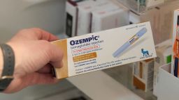 A pharmacist displays a box of Ozempic, a semaglutide injection type 2 drug used for treating diabetes made by Novo Nordisk, at Rock Canyon Pharmacy in Provo, Utah, U.S. March 29, 2023. REUTERS/George Frey REFILE - CORRECTING MONTH