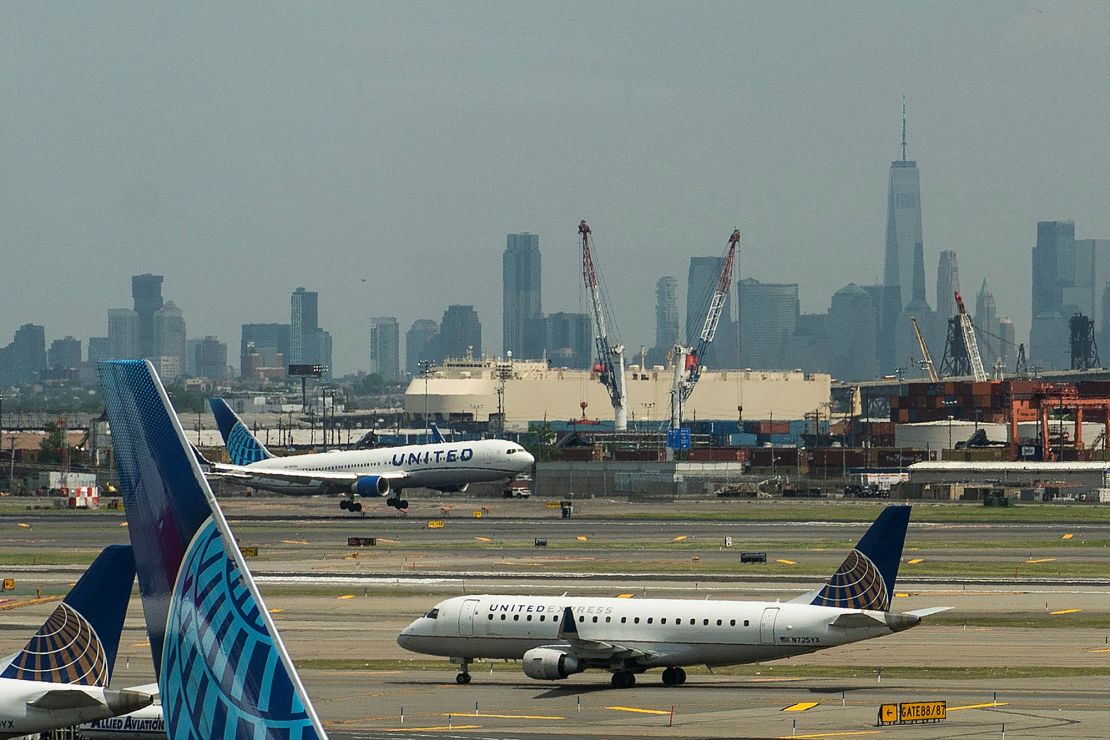 Newark Liberty International Airport in Newark, New Jersey, ranks at the bottom of the mega-airport category.