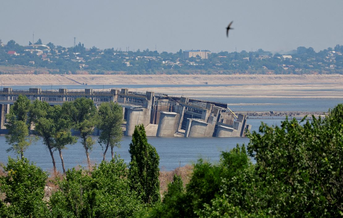 Kyiv has blamed Russian forces for destroying the Kakhovka dam in June 2023, emptying the reservoir that supplied water to cool the Zaporizhzhia nuclear power plant.