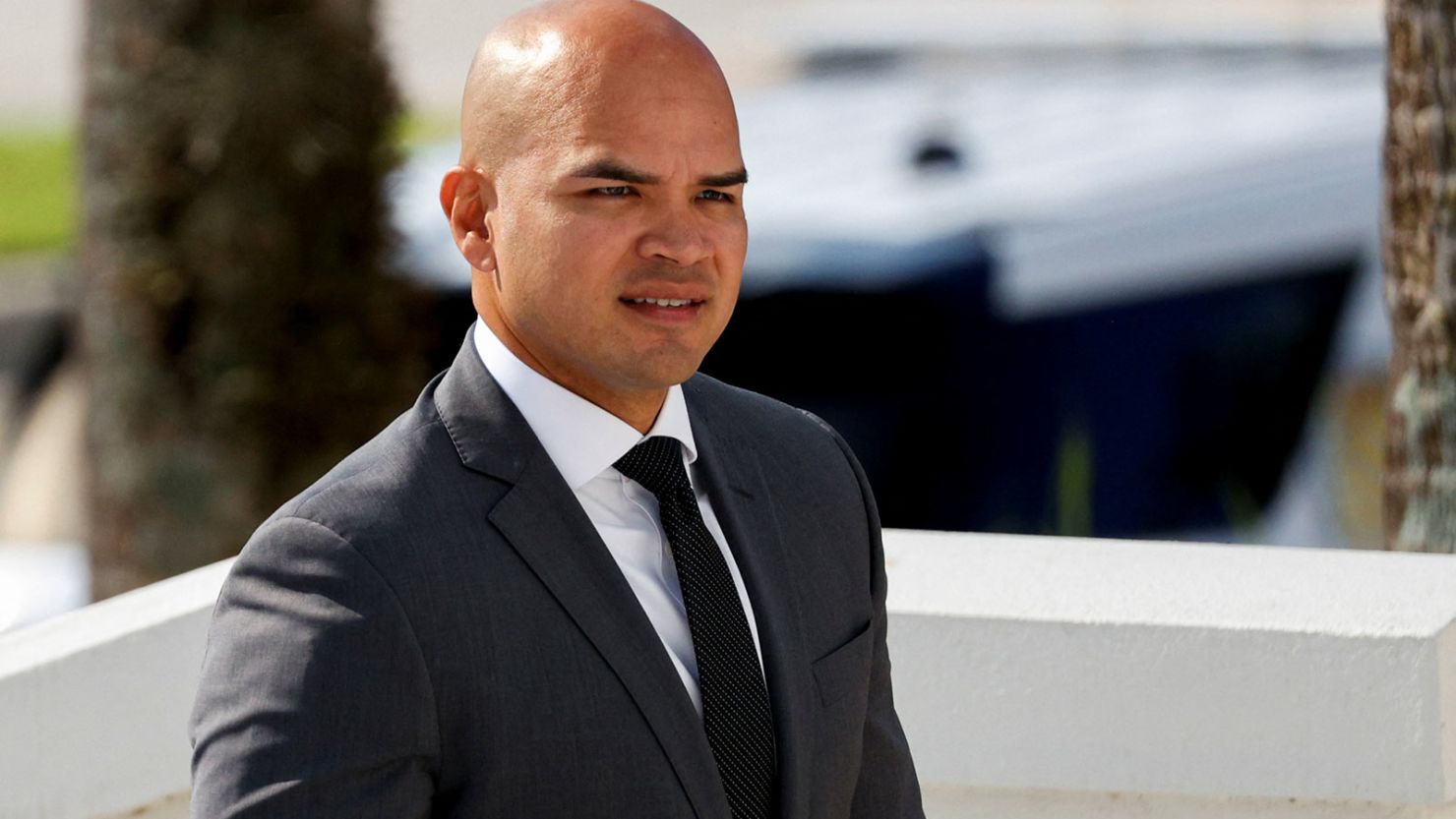 Walt Nauta, personal aide to former US President Donald Trump, arrives at Alto Lee Adams Sr. U.S. Courthouse, in Fort Pierce, Florida, U.S. August 10, 2023.