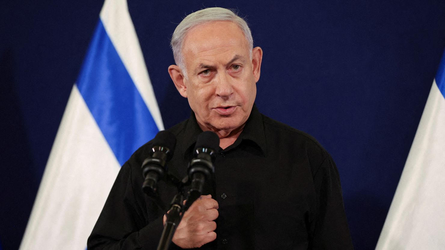 Israeli Prime Minister Benjamin Netanyahu, pictured on October 28, has condemned reports of plans by Washington to sanction an Israeli military unit over alleged abuse against Palestinians in the West Bank.
