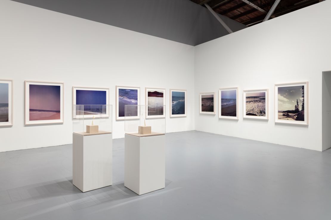 Photos — sans Marilyn — from Pfeiffer's "24 Landscapes" series on display at the Museum of Contemporary Art in Los Angeles.