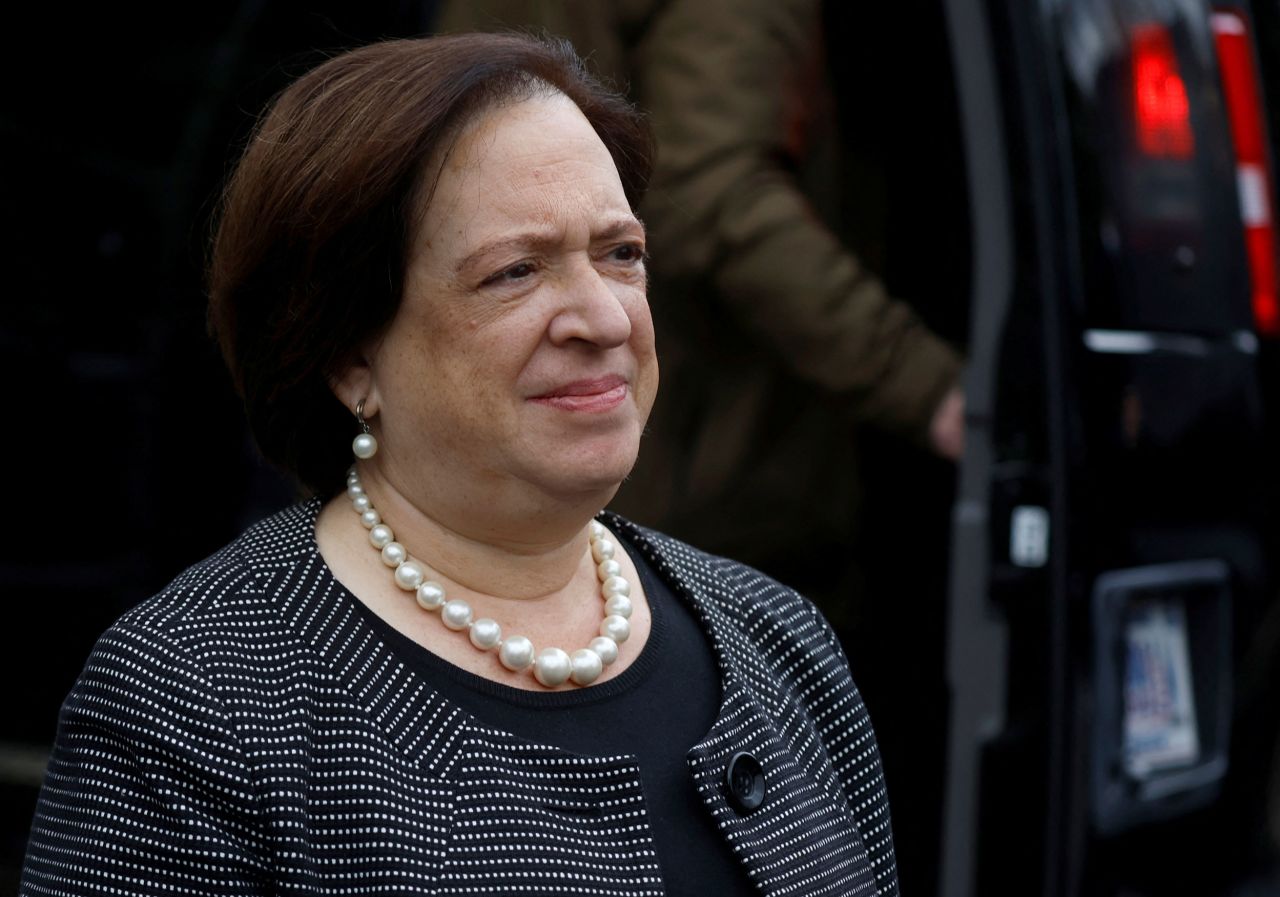 Supreme Court Justice Elena Kagan at Washington National Cathedral in Washington, DC, on December 19, 2023.