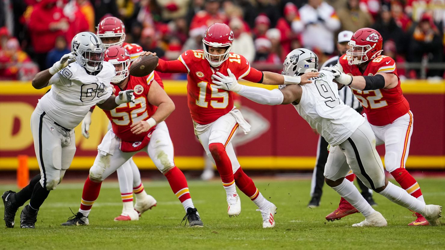 The Kansas City Chiefs faced off against the Las Vegas Raiders on Christmas Day 2023.