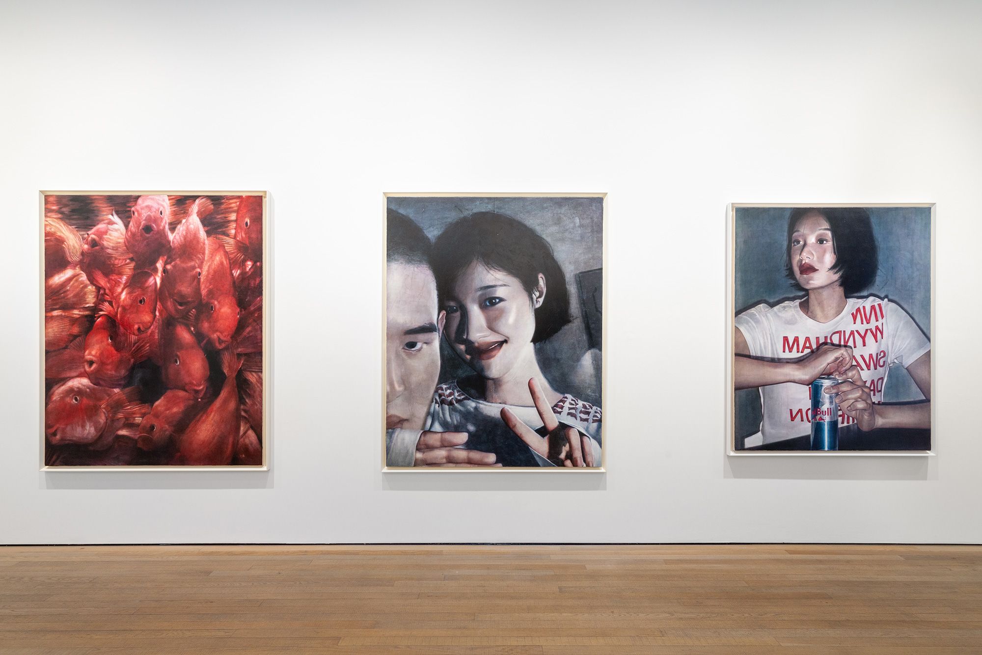 An installation view of Moka Lee's work at the exhibition "Karma" (2023) at Frieze No.9 Cork Street, in London.