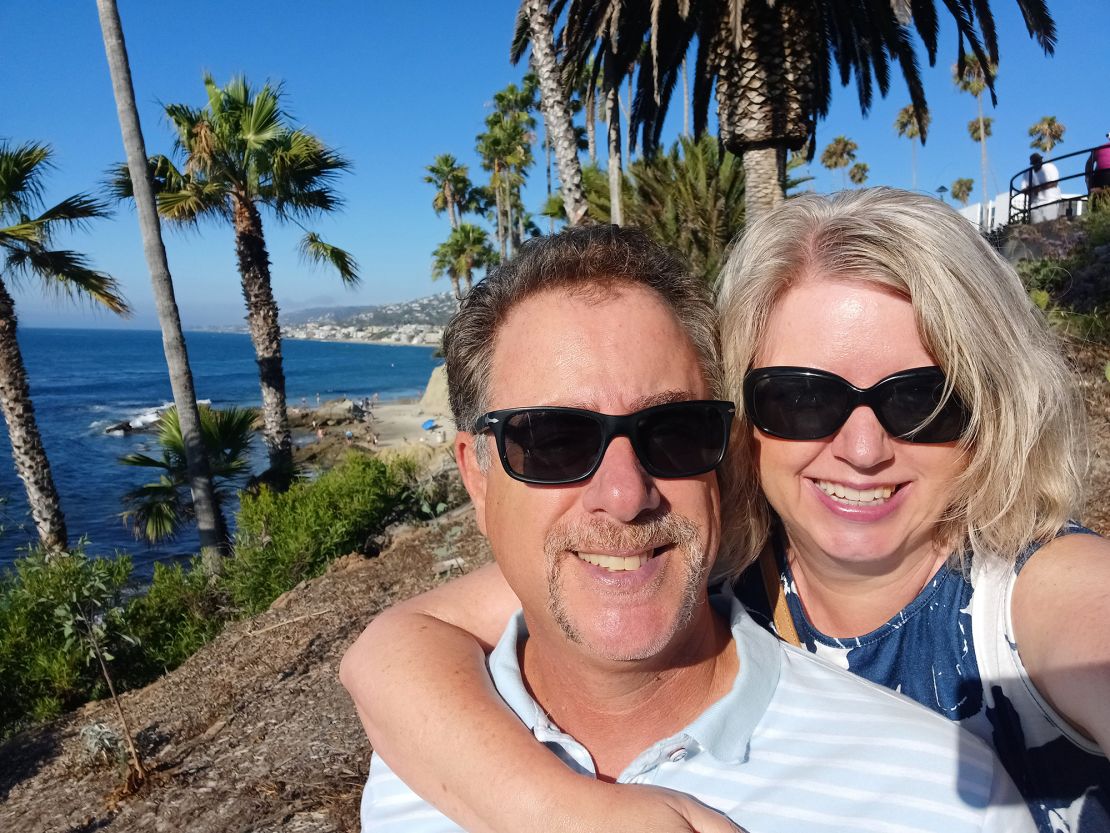 Anita and Larry still live happily in California. Here they are in Laguna Beach.