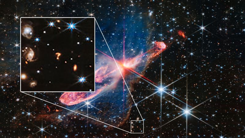 Webb telescope spots cosmic question mark in space